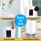 Load image into Gallery viewer, Humidifiers for Large Room Home Bedroom 2000 sq.ft. 17L/4.5Gal Large Humidifier with Extension Tube &amp; 4 Speed Mist,Top Fill Wholehouse Humidifier with 360°Nozzle for Plant Office Commercial Greenhouse