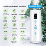 Load image into Gallery viewer, Humidifiers for Large Room Home Bedroom 2000 sq.ft. 17L/4.5Gal Large Humidifier with Extension Tube &amp; 4 Speed Mist,Top Fill Wholehouse Humidifier with 360°Nozzle for Plant Office Commercial Greenhouse