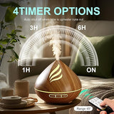 Load image into Gallery viewer, Essential Oil Scent Diffuser: 500ML Aroma Diffuser with Remote Control, Large Fragrance Aromatherapy Diffuser, Mist Humidifier with 14 Colors LED Lights and Auto-Off for Bedroom &amp; Home