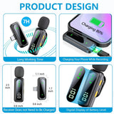 Load image into Gallery viewer, Professional Wireless Lavalier Microphone Plug and Play, with LED Power Display for Content Creators Recording, Live Streaming