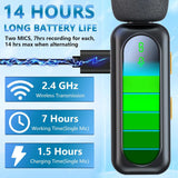 Load image into Gallery viewer, Professional Wireless Lavalier Microphone Plug and Play, with LED Power Display for Content Creators Recording, Live Streaming