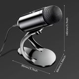 Load image into Gallery viewer, Professional Wired Condenser conference Microphone gooseneck desktop High voice quality Mic Computer Gaming USB Microphone